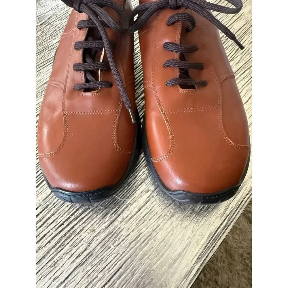 Coach Mens Brown Leather Packard Lace Up Driving Shoe sz 10 NWOT
